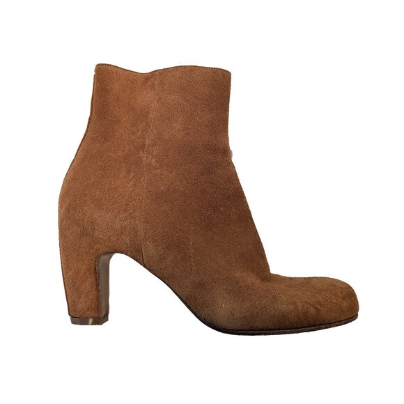 Martin Margiela Classic Low-Heel Suede Bootie Sz 38 - Picture 1 of 11